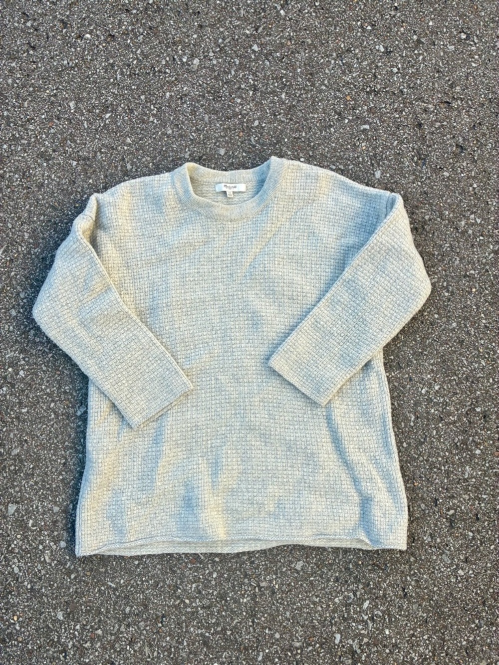 Madewell gray knit sweater